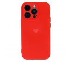Ovitek  HEART za iPhone 13 Mini - rdeč